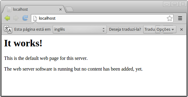 Apache funcionando